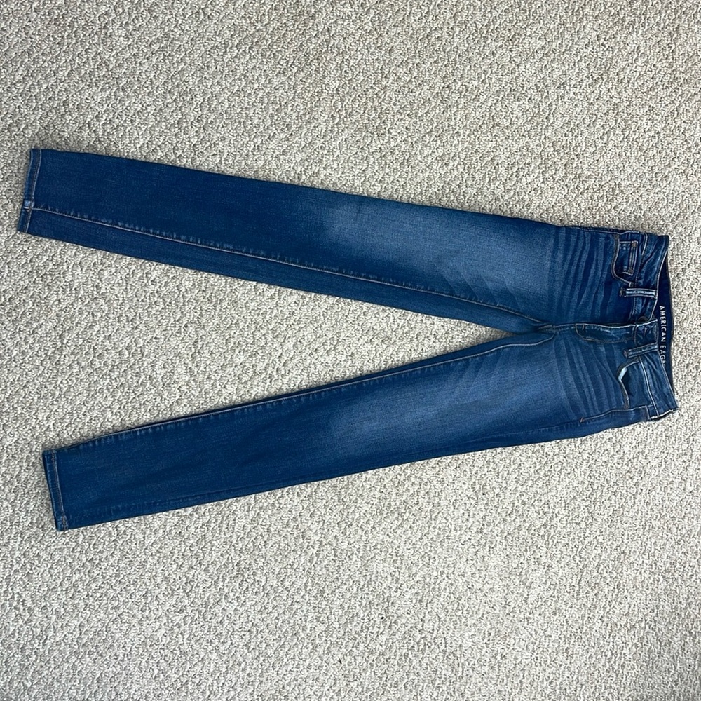 American eagle 0 xlong skinny jeans never worn no tag